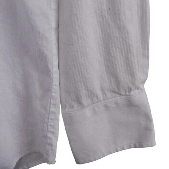 Michael Michael Kors White Button Down Dress Shirt Cotton Size 16 - Picture 4 of 10